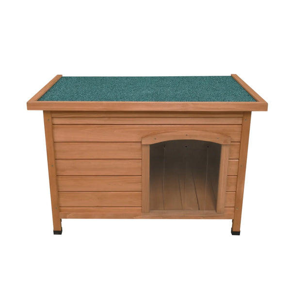 Wooden Dog Kennel - Small with Easy Access Door Flaps