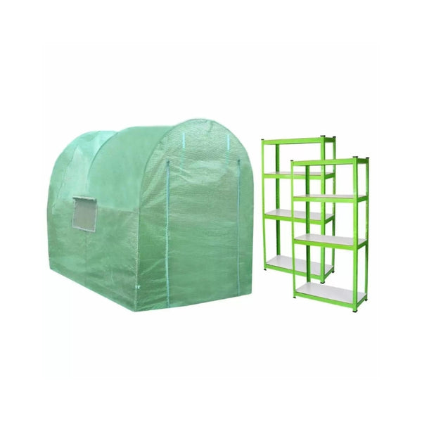 Polytunnel Greenhouse 19mm - 100% Waterproof with Racking