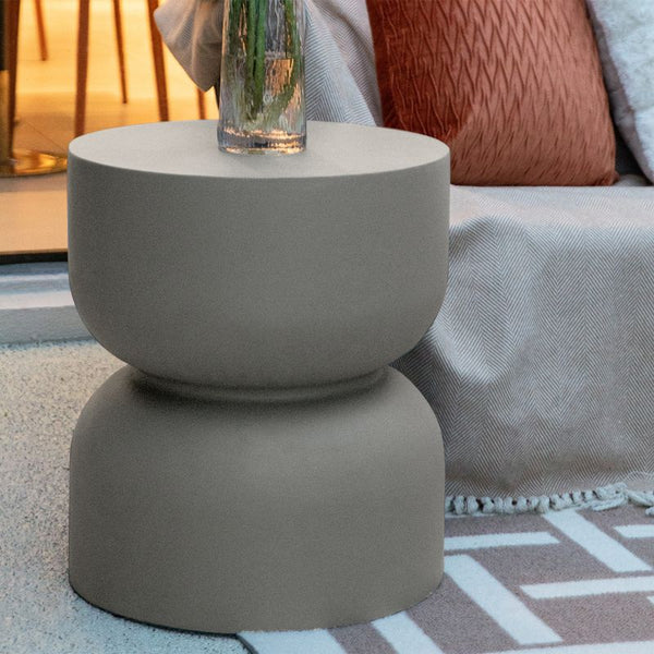 Chronos GRC Side Table in Space Gray | Glass Reinforced Concrete