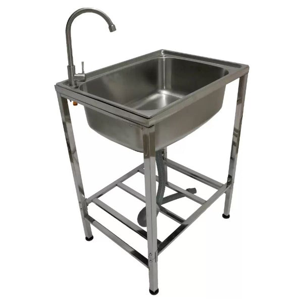 Foldable Stainless Steel Camping Sink - Outdoor Portable Washup