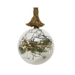 Kaemingk Micro LED Ball With Rope - Decorative Lighting - 14cm