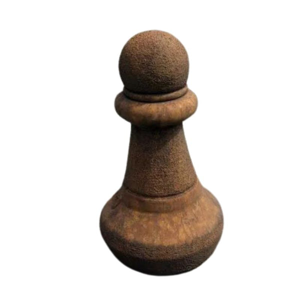 Lucas Stone Pawn Chess Piece Rust