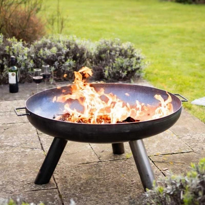 Grande Caldera Firebowl - Industrial Steel with Brushed Oil Finish