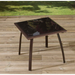 Pagoda Square Coffee Table with Lightweight Aluminium Frame - 45cm