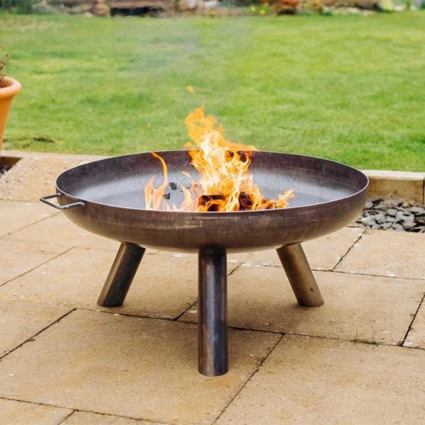 Primo Caldera Firebowl - Industrial Steel with Brushed Oil Finish