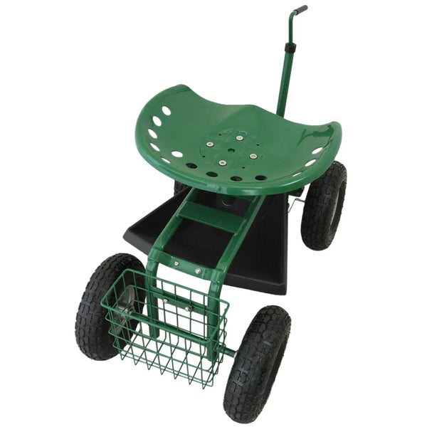 Monster Heavy-Duty Mobile Garden Seat with 150kg Capacity