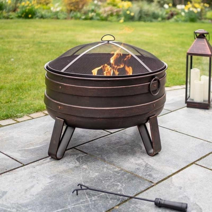 Santiago Deepbowl Firepit with Powder Coated Steel