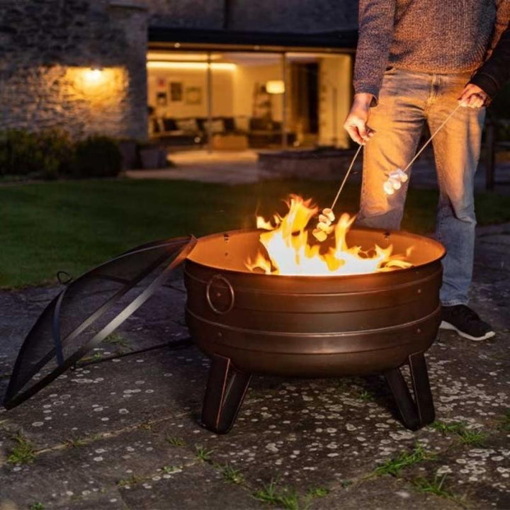 Santiago Deepbowl Firepit with Powder Coated Steel