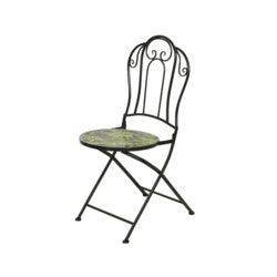 Kaemingk Bistro Iron Maun Chair 46cm Black/Col