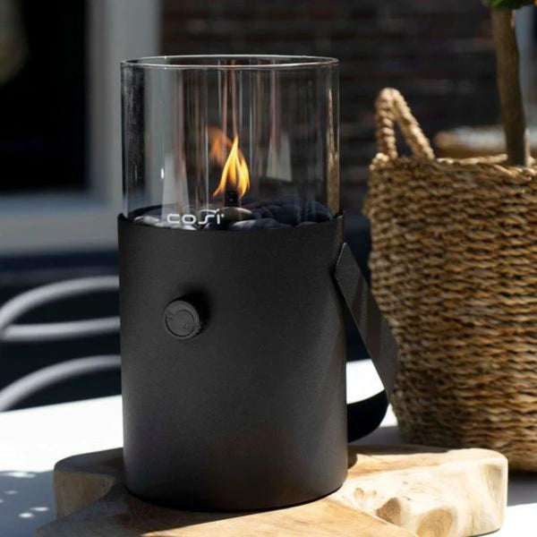 Blaze Black Fire Lantern with Handle