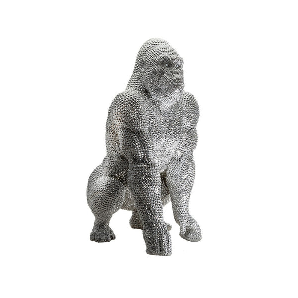 Electroplated Glitter Gorilla Ornament