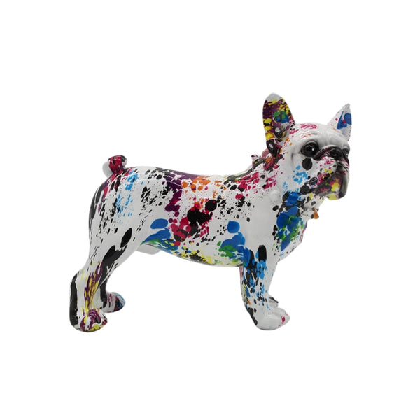Colourful Paint Splat French Bulldog Ornament
