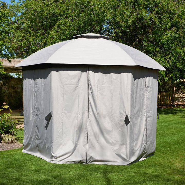 Glendale Big Hex Gazebo - Grey