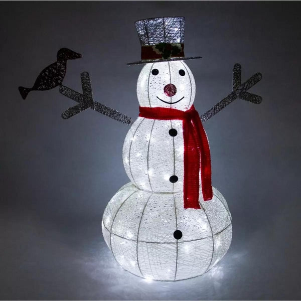 Light-Up Snowman - 100 Cool White LED lights