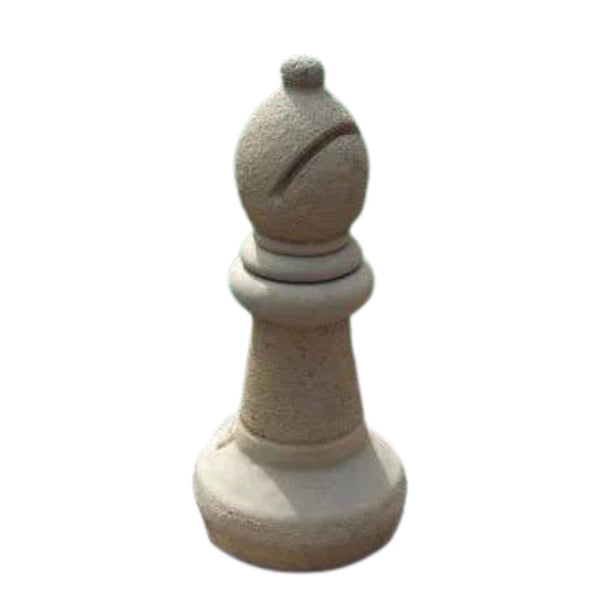 Lucas Stone Bishop Chess Piece Sandstone