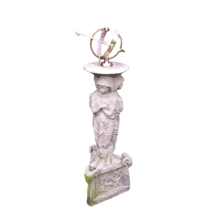 Lucas Stone Egyptian Armillary Garden Statue