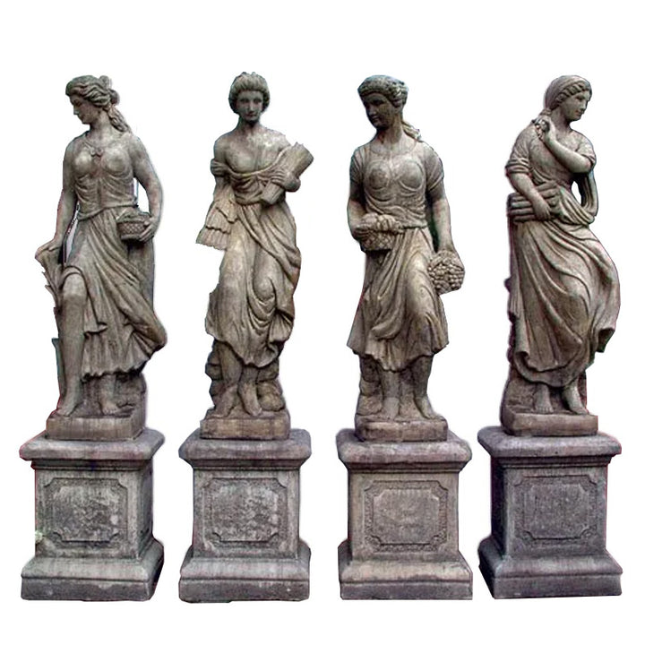 Lucas Stone Maiden Seasons Garden Statues