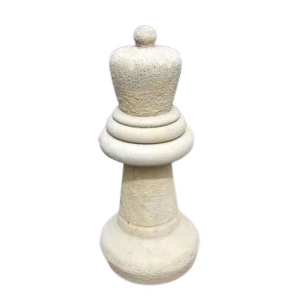 Lucas Stone Queen Chess Piece Sandstone