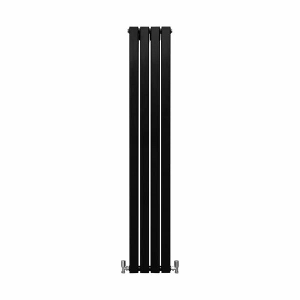 Vertical Designer Radiators - Flat Panel Matt Black from 600mm x 700mm