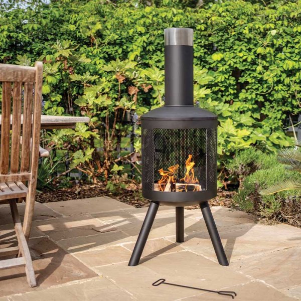 Havanna Maxima Chimenea with a 360 Degree Flame View