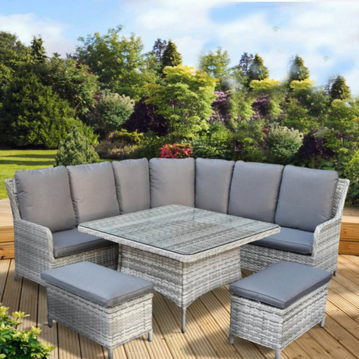 Pagoda Verona Deluxe Large Corner Set With Water Repellent Cushions