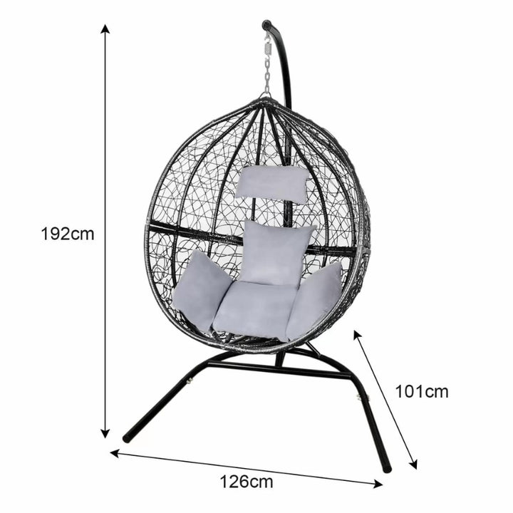 Rattan Egg Chairs with Free Waterproof Rain Cover