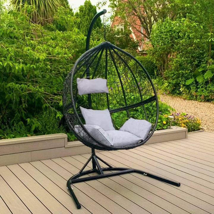 Rattan Egg Chairs with Free Waterproof Rain Cover