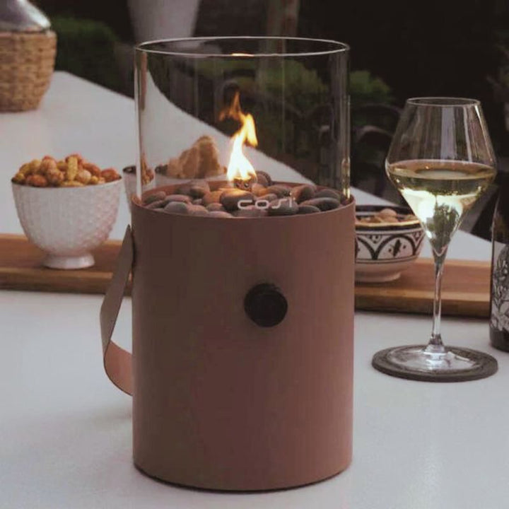 Blaze Terracotta Fire Lantern with Handle