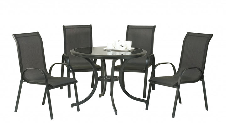 SupaGarden Textilene Dining Set 5 Piece