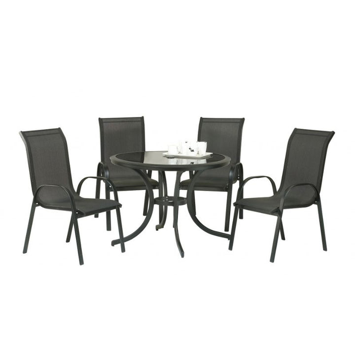 SupaGarden Textilene Dining Set 5 Piece