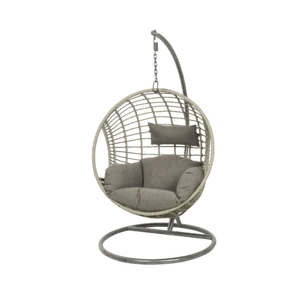 Kaemingk London Hanging Egg Chair in Grey