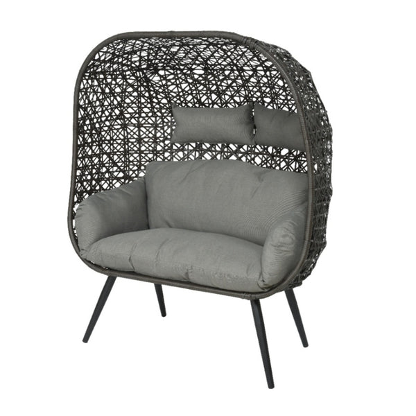 Kaemingk Palermo Standing Egg Chair Double in Dark Grey - 130cm