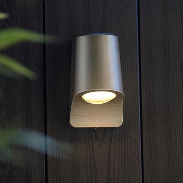 Doha Pewter Outdoor LED Wall Light