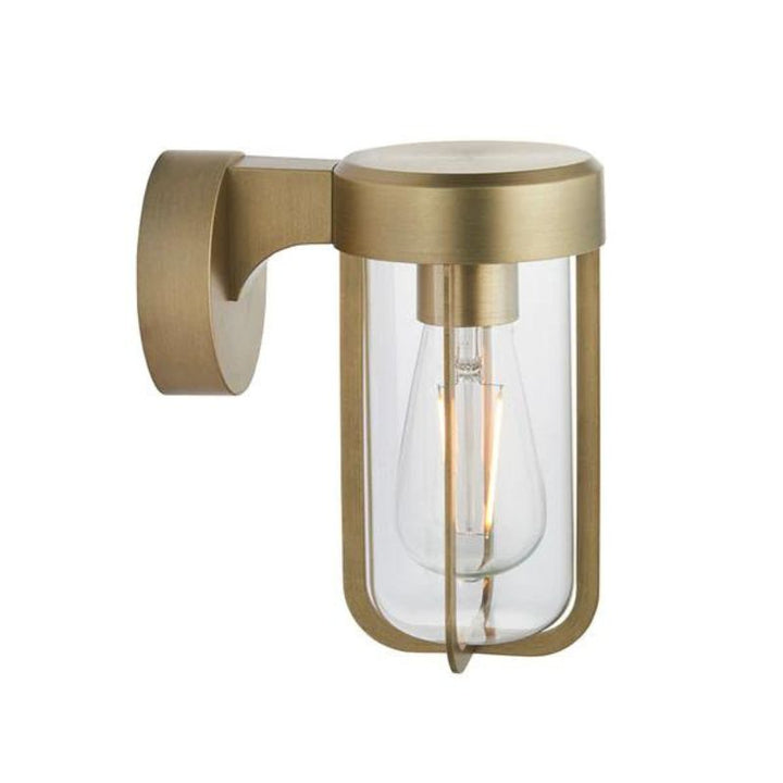 Sanford Brushed Gold Outdoor Wall Light