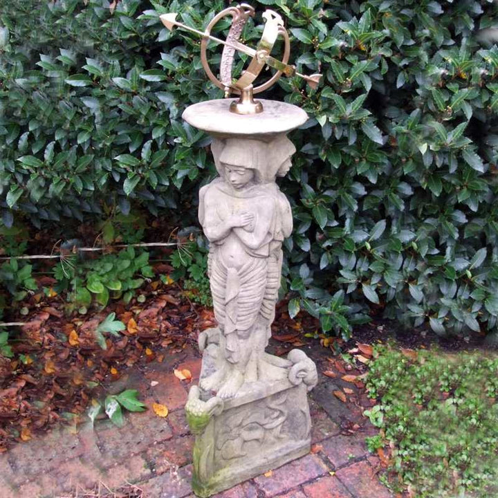 Lucas Stone Egyptian Armillary Garden Statue