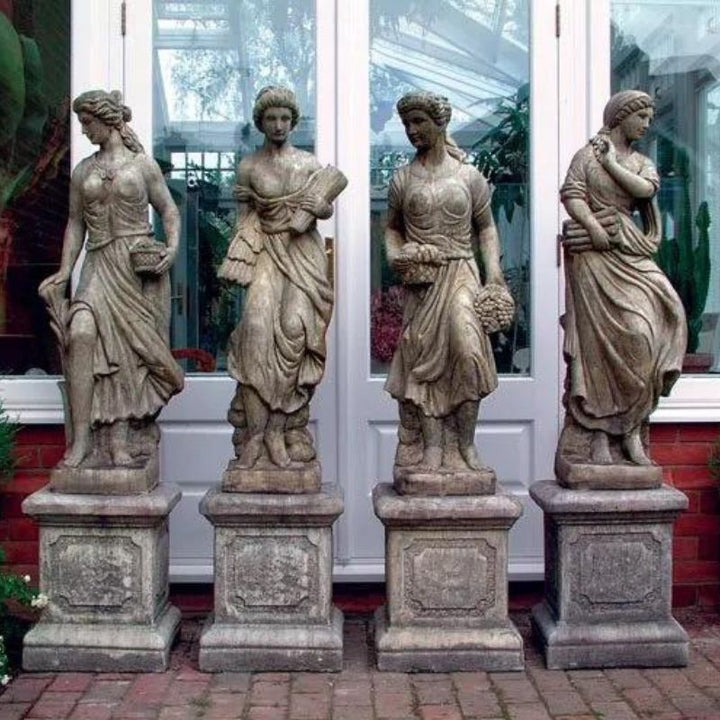 Lucas Stone Maiden Seasons Garden Statues